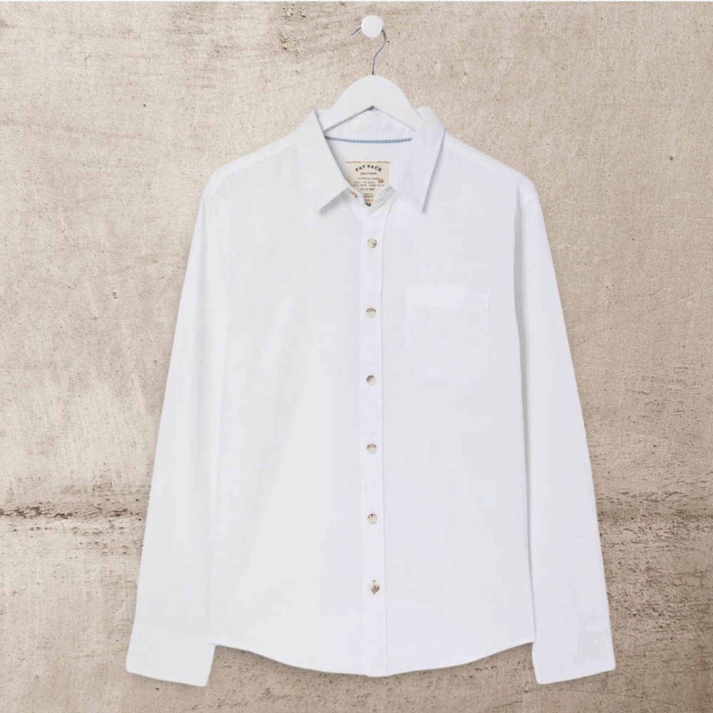 FAT FACE • Bugle Linen Cotton Shirt Beach - Picture 5 of 7